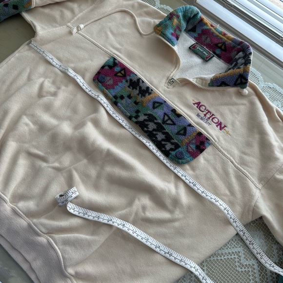 Vintage pullover - cream and patterned - Picture 3 of 7